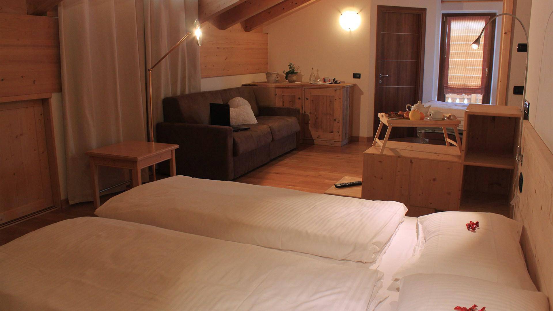 Le camere di Hotel del Bosco a Livigno