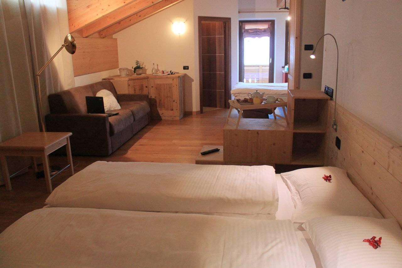 Dettaglio di una family room a Livigno