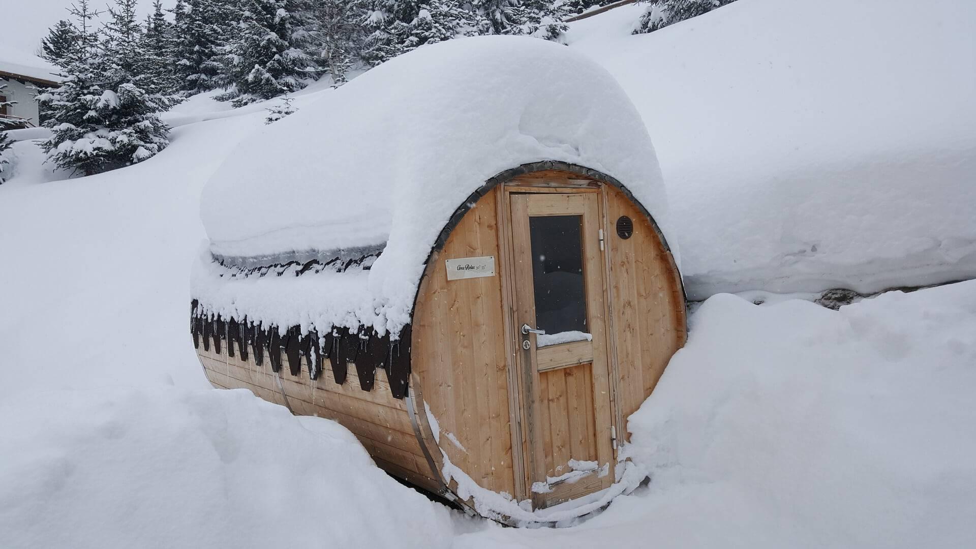 Finnish sauna at Hotel del Bosco in Livigno